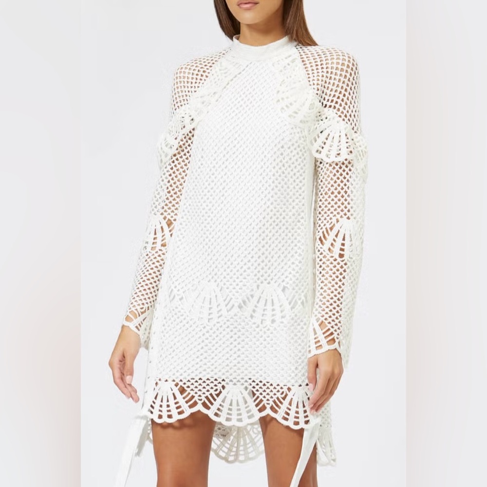 NWT Self Portrait Crochet Dress